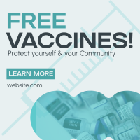 Vaccine Vaccine Reminder Instagram Post Design