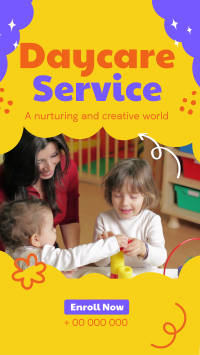 Cloudy Daycare Service YouTube short Image Preview