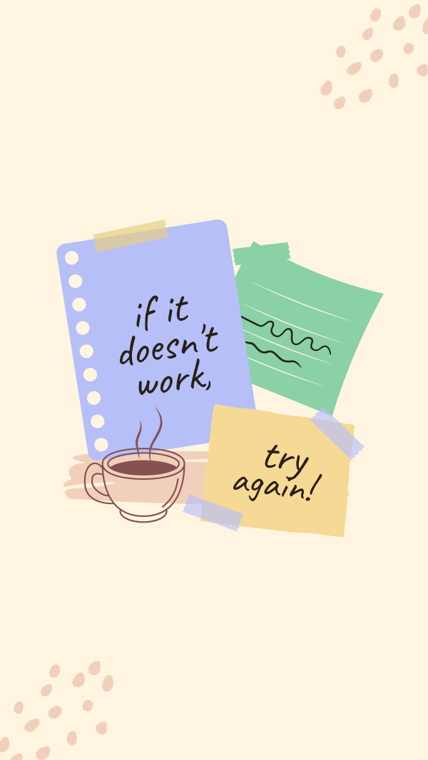 Post it Motivational Notes Instagram Story Design Image Preview