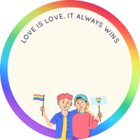 Love is Love Pinterest Profile Picture Design