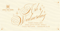 Simple Elegant Ash Wednesday Facebook Ad Image Preview