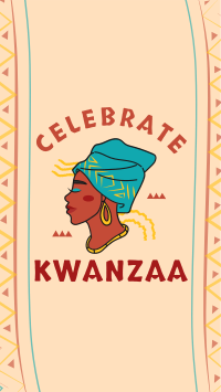 Kwanzaa African Woman Instagram story Image Preview