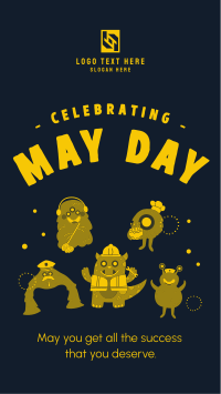 Celebrate May Day TikTok Video Design
