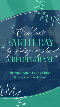 Mother Earth Cleanup Drive Facebook Story Design