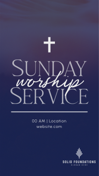 Blessed Sunday Service Instagram reel Image Preview