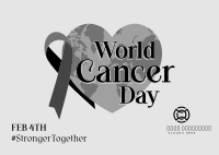 World Cancer Day Heart Postcard Image Preview