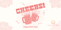 Cheery Beer Day Twitter Post Design