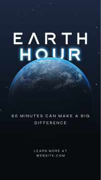 60 Minutes Earth Instagram story Image Preview