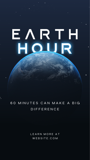 60 Minutes Earth Instagram story Image Preview