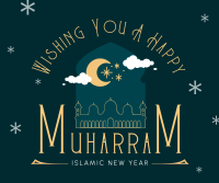 Wishing You a Happy Muharram Facebook Post Design