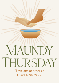Maundy Thursday Poster Design