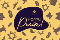 Purim Symbols Pinterest board cover Image Preview