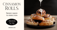 Cinnamon Rolls Elegant Facebook ad Image Preview