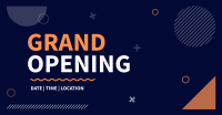 Geometric Shapes Grand Opening Facebook ad Image Preview