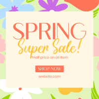 Spring Has Sprung Sale Instagram Post Design