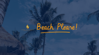 Beach Please YouTube Banner Design
