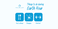 Earth Hour Activities Twitter post Image Preview