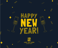Happy New Year Facebook post Image Preview