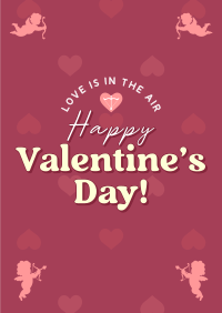 Valentines Cupid Poster Design