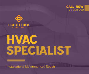 Minimalist HVAC Expert Facebook post Image Preview