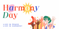 Simple Harmony Day Twitter post Image Preview