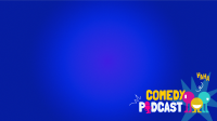 Playful Comedy Podcast Zoom Background Image Preview