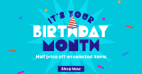 Birthday Month Promo Facebook ad Image Preview