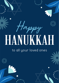 Elegant Hanukkah Night Poster Image Preview