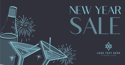 New Year Sparks Facebook ad Image Preview