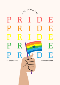 Pride Flag Poster Image Preview