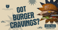 Burger Cravings Facebook Ad Design