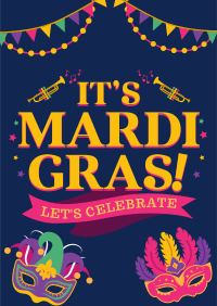 Modern Mardi Gras Flyer Image Preview