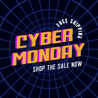 Vaporwave Cyber Monday Instagram post Image Preview