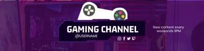 Console Games Streamer Twitch banner Image Preview