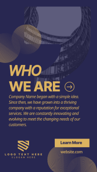 Corporate About Us Quote Instagram story Image Preview
