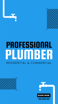 Professional Plumber Instagram Reel Preview