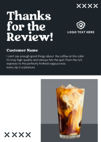 Elegant Cafe Review Poster Design