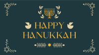 Hanukkah Menorah Ornament Video Image Preview