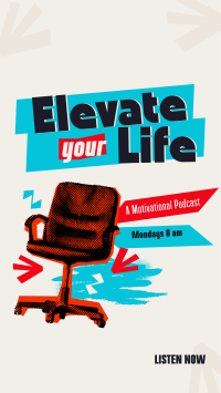 Elevate Life Podcast Facebook Story Design