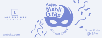 Mardi Gras Masquerade Facebook cover Image Preview