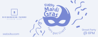 Mardi Gras Masquerade Facebook Cover Image Preview