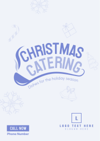 Christmas Catering Poster Design