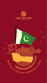 Raise Pakistan Flag TikTok Video Design