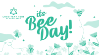 Happy Bee Day Garden Facebook event cover Image Preview