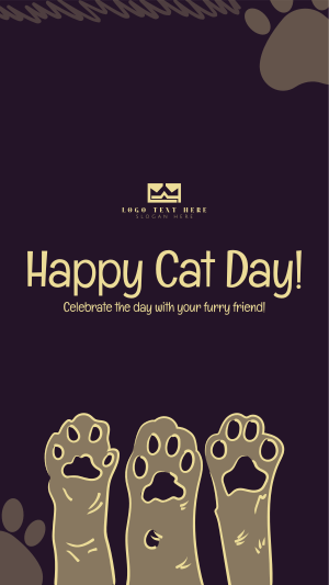 Cat Day Paws Facebook story Image Preview