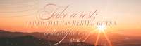 Rest Daily Reminder Quote Twitter header (cover) Image Preview