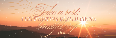 Rest Daily Reminder Quote Twitter header (cover) Image Preview