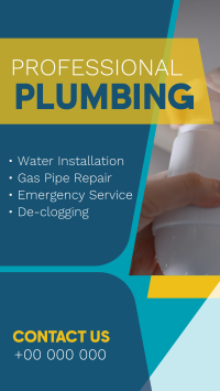 Modern Professional Plumbing Instagram story Image Preview
