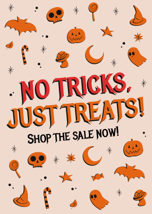 Trick or Treat Sale Poster Image Preview