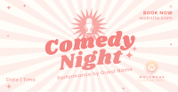 Comedy Night Facebook Ad Design